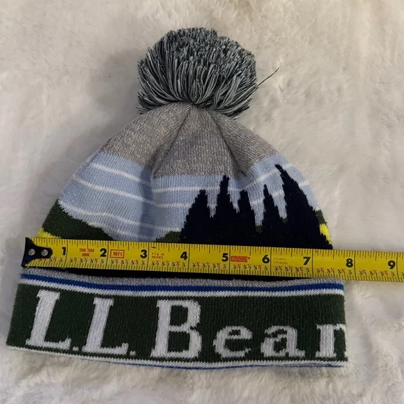 L.L.Bean Katahdin Pom Graphic Hat, Retro Mountain Graphic - Picture 7 of 8
